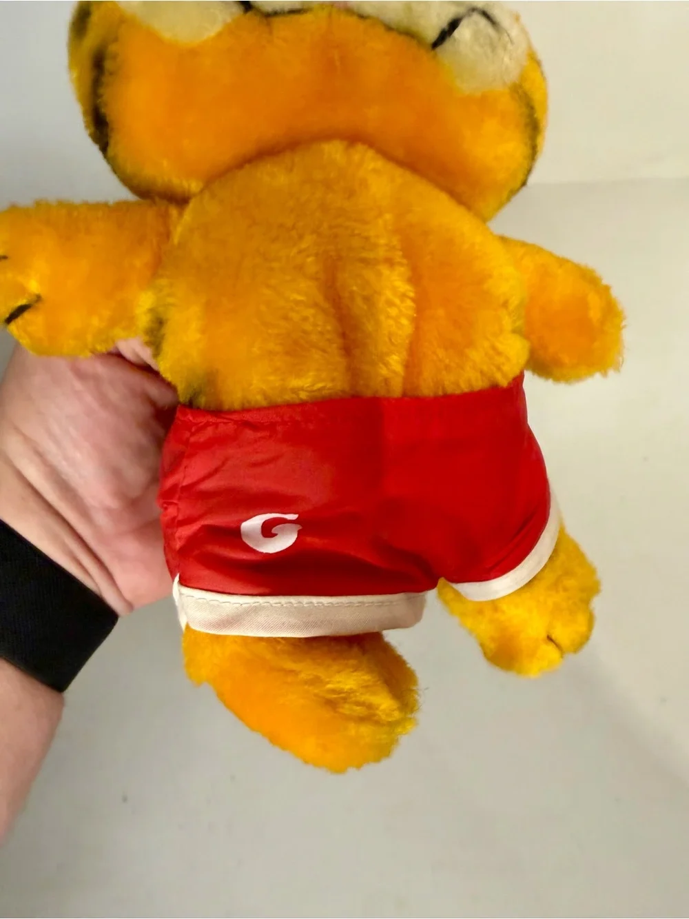 Vintage Dakin Garfield Workout Plush Stuffed Animal Red Headband Shorts 1981 10”